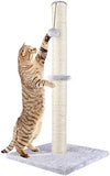 Allan Wendling (Patent) 29" Tall Cat Scratching Post, Claw Scratcher with Sisal Rope and Covered with Soft Smooth Plush, Vertical Scratch [Full Strectch], Modern Design 29 Inches Height