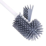 TreeLen Toilet Brush and Holder,Toilet Bowl Cleaning Brush Set,Under Rim Lip Brush and Storage Caddy for Bathroom