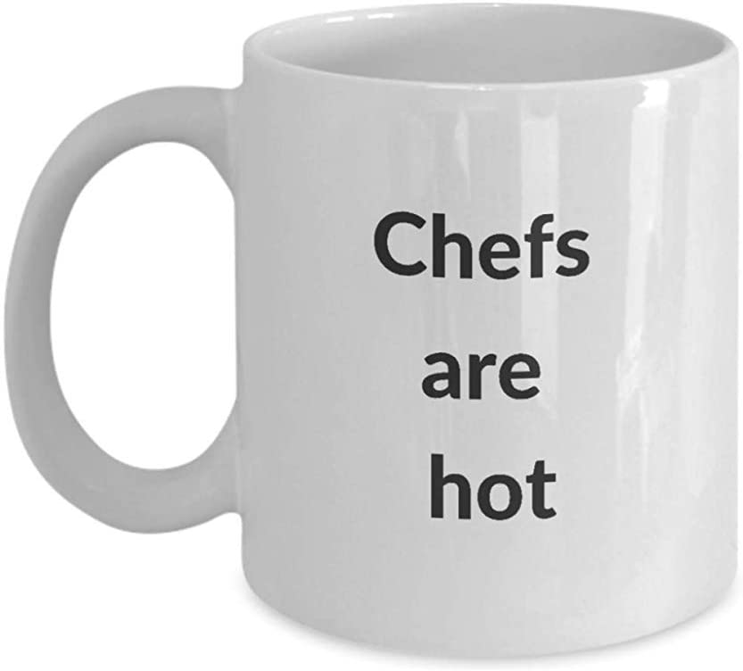Ceramic Mug Chuzy Chef - Hot Chef - Chef Chef for Coffee Mug Unique Ceramic Mug Coworker 330Ml Teaspecial Milk Porcelain Cup Birthday Porcelain Mug Gifts Idea Elegant Personalized Office Friends