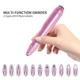 Electric Nail Drill, Morpilot 11 in 1 Professional Nail File Manicure Pedicure Handpiece Grinder Acrylic Nail Tools with Polishing Tools FDA Approved