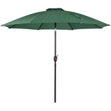 Sundale Outdoor 9 Feet Aluminum Market Umbrella Table Umbrella with Crank and Push Button Tilt for Patio, Garden, Deck, Backyard, Pool, 8 Fiberglass Ribs, 100% Polyester Canopy (Black)