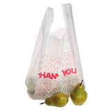 TashiBox Thank You Bags Reusable Grocery Bags - Measures 11.5" X 6.25" X 21", 15mic, 0.6 Mil - 308 Count