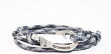 Chasing Fin Adjustable Bracelet 550 Military Paracord with Fish Hook Pendant
