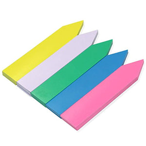 MoMaek 500 pcs 4 Inch Plastic Plant Tags Markers Nursery Garden Labels ,Multicolor