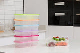 Bento Lunch Boxes, 3-Compartment Meal Prep Containers with Lids, Food Storage Containers, 7 Pack BPA Free Food Lunch box, LeakProof, Reusable, Stackable, Microwave, Freezer and Dishwasher Safe