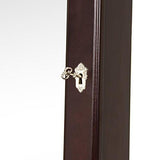 Best Choice Products Mirrored Jewelry Cabinet Armoire w/ Stand Rings, Necklaces, Bracelets - Black