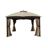 APEX GARDEN Replacement Canopy Top for Allen + roth 10-ft x 12-ft Gazebo # TPGAZ17-002 (Color: Brown)