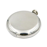 JUJOR Pie Round Flask 5 oz. Stainless Steel 18/8 Mirror Polished