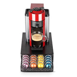 RECAPS Coffee Pod Holder Drawer Storage Coffee Capsules Kitchen Organizer Compatible with Vertuoline Stores 40 Capsules Black Color
