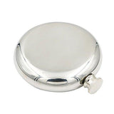 JUJOR Pie Round Flask 5 oz. Stainless Steel 18/8 Mirror Polished