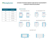 DensityComfort Premium Adult Weighted Blanket | 20 lbs Queen Size 60x80 | 100% Certified Oeko-TEX Cotton | Grey Heavy Throw Blanket with Glass Beads