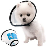 Supet Dog Cone Adjustable Pet Cone Pet Recovery Collar Comfy Pet Cone Collar Protective Collar for After Surgery Anti-Bite Lick Wound Healing Safety Practical Plastic E-Collar for Dogs and Cats