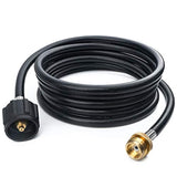 X Home 12 Feet Propane Tank Adapter Hose Assembly 1lb to 20 lb Converter for QCC1/Type 1 LP Gas Tank -Connects 1 LB Portable Appliance to 20 lb Propane Bottle