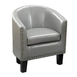 Rosevera C2GY Duilio Barrel Chair, grey