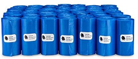 Gorilla Supply Dog Waste Bags with Patented Dispenser and Leash Tie, Unscented, EPI Additive (Meets ASTM D6954-04 Tier 1), 1000 Count