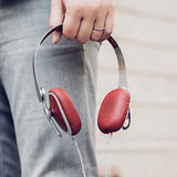 Moshi Avanti C On-Ear Headphones with USB Type-C, 24-bit/96 kHz, Class G Amplifier [Carrying Case Included], Burgundy Red