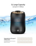 iTvanila Cool Mist Humidifiers, Ultrasonic Humidifiers, Air Humidifiers 5L Large Water Tank for Baby,Bedroom,Living Room,Office,Auto-Off Whisper Quiet (Black)