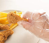 Disposable Food Prep Gloves - 500 Piece Plastic Food Safe Disposable Gloves, Food Handling, Transparent, One Size Fits Most