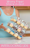 (12Pack x 12 Sets) STACK'nGO Cupcake Carriers - High Tall Dome Clear Containers Thick Plastic Disposable Storage Boxes. Cup Cake Holders by Cakes of Eden