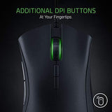 Razer DeathAdder Elite Gaming Mouse: 16,000 DPI Optical Sensor - Chroma RGB Lighting - 7 Programmable Buttons - Mechanical Switches - Rubber Side Grips - Matte Black