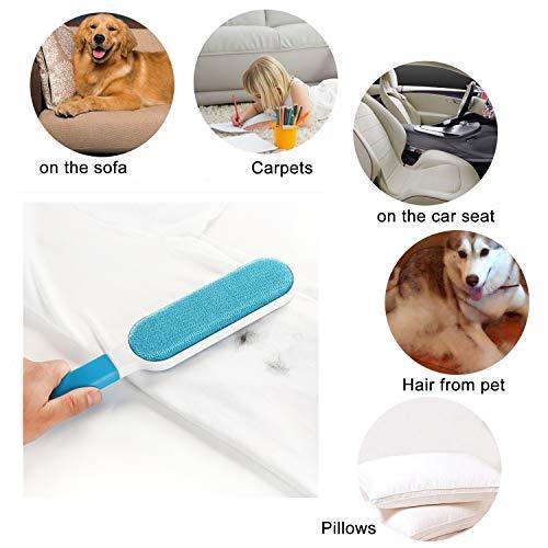 Sorinly-Pet Hair Remover -Lint Brush/Remover-Dog & Cat Hair Remover with Self-Cleaning Base - Efficient Double Sided Animal Hair Removal Tool - Perfect for Clothing, Furniture, Couch, Carpet