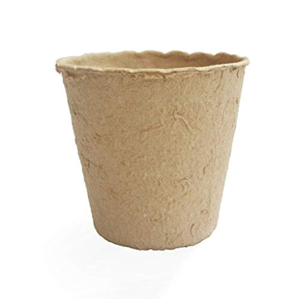 GreenyLife 3'' Peat Pots Seeding Starters for Plant 100 Pack, Nurcery Pots Plant Seedling Round Paper, Saplings, Vegetable & Herbs Start Kit Eco Friendly & Organic Biodegradable