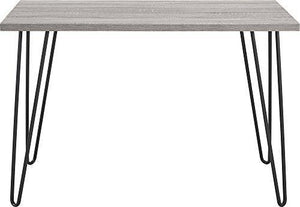 Ameriwood Home Owen Retro Desk with Metal Legs Weathered Oak