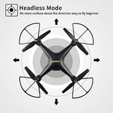 JJRC H68 RC Drone 40MINS Longer Flight Time Quadcopter with 720P Camera FPV Wifi Helicopter with 2 Batteries(20mins + 20mins), Altitude Hold, Headless Mode Remote Control Best Drone (Black)