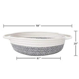 Goodpick 2pack Cotton Rope Basket - Woven Storage Basket - 9.8" x 8.7" x 2.8" Small Rope Baskets for Kids Home Decor Toy Basket Organizer - Desk Basket Containers for Jewellery, Keys - Hemp Rope Bowl
