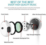 MUXITEK Earphones Headphone with Microphone and Volume Control, Compatible with iPhone 11/11Pro/11Pro Max/Xs/XS Max/XR/X/8/8 Plus/7 and iOS 10/11/12 (White)