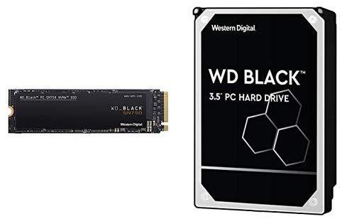 WD_Black SN750 500GB  NVMe Internal Gaming SSD - Gen3 PCIe, M.2 2280, 3D NAND, Up to 3430 MB/s - WDS500G3X0C