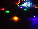 PMS LED String Fairy Lights on Dark Green Cable with 8 Light Effects, 173ft 500 LED Warm White. UL Listed Low Voltage Transformer. Ideal for Christmas, Xmas, Party, Wedding, etc.