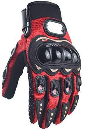 CHCYCLE motorcycle gloves touch screen summer motorbike powersports protective racing gloves (XL-Blue)