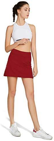 Cityoung Women's Casual Pleated Tennis Golf Skirt with Underneath Shorts Running Skorts