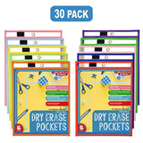 Dry Erase Pockets 30 Pack - Oversize 10