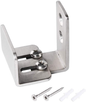 SMARTSTANDARD Sliding Barn Door Bottom Adjustable Floor Guide Roller, Black, Smoothly and Quietly, Easy to Install (2 Rollers) 2PCS