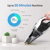 Handheld Vacuum Cordless, Holife 6KPA Hand Vacuum Cleaner Rechargeable Hand Vac, 14.8V Lithium with Quick Charge, Lightweight Wet Dry Vacuum for Home Pet Hair Car Cleaning (Upgraded Version)