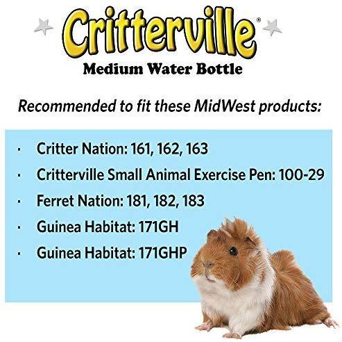 Small Animal Water Bottle | Ideal for Hamsters, Mice, Guinea Pigs & Rabbits