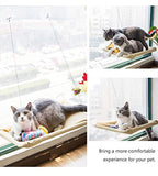 okdeals Cat Window Perches, Cat Sunny Seat Window Cat Perch Suction Cups Space Saving Pet Resting Seat Safety Cat Shelves - Providing All Around 360° Sunbath for Cats Weighted up to 33lb