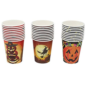 Richboom Halloween Party Disposable Cup 30 Pack Halloween Party Prints Disposable Cup for Halloween Party