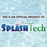 SplashTech Swimming Pool Rake Head for Standard 1.25" Telescoping Poles - Heavy-Duty Deep Bag with Fine Mesh Net - Professional Leaf Rake Skimmer Cleaning Tool