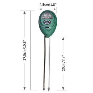 PH Soil Meter, 3-in-1 Soil Tester Kit Moisture Soil Meter with Light, PH & Acidity Meter Gardening Tools for Plant, Lawn, Farm, Indoor/Outdoors to Use, Easy Read Indicator (No Battery needed)