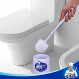 COSTOM Toilet Bowl Brush and Caddy, Dia 12cm x 38cm Height, Pack of 2 Set