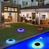 Blibly Swimming Pool Lights Solar Floating Light with Multi-Color LED Waterproof Outdoor Garden Lights