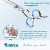 Elfirly Professional Dog Grooming Scissor with Safety Round Tips, Stainless Steel Pet Grooming Scissors, Sharp and Durable Pet Grooming Shears for Dogs and Cats