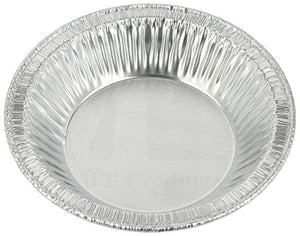 MT Products 4 1/4" Disposable Aluminum Foil Tart/Pie Pan 7/8" Deep - (50 Pieces)