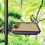 Spriland 91" x 23" Premium Bird Feeding Station Kit, Bird Feeder Pole Wild Bird Feeder Hanging Kit Bird Bath for Bird Watching Birdfeeder Planter Hanger