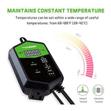 VIVOSUN 10"x20.75" Seedling Heat Mat and Digital Thermostat Combo Set MET Standard