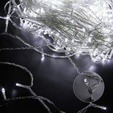 Excelvan Safe Low Voltage 8 Modes 500 LEDs 100m/328ft Dimmable Fairy String Lights with Transparent String for Bedroom Patio Garden Gate Yard Party Wedding Christmas Decoration, Cool White