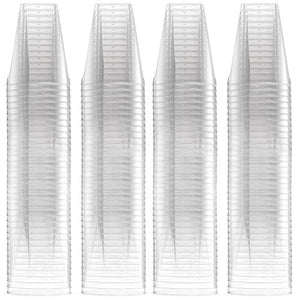 250 Disposable Hard Plastic Shot Glasses, 2oz(60ml) - Crystal Clear, Heavy Duty, Shatterproof & Reusable Shot Cups - for Shots, Vodka Jelly, Weddings, Dinners, Christmas, New Year - 100% Recyclable